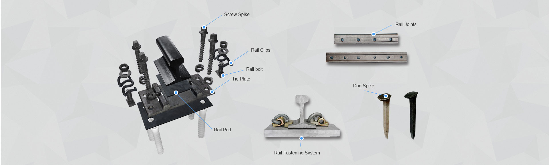 All the railway fastener can be customized.
